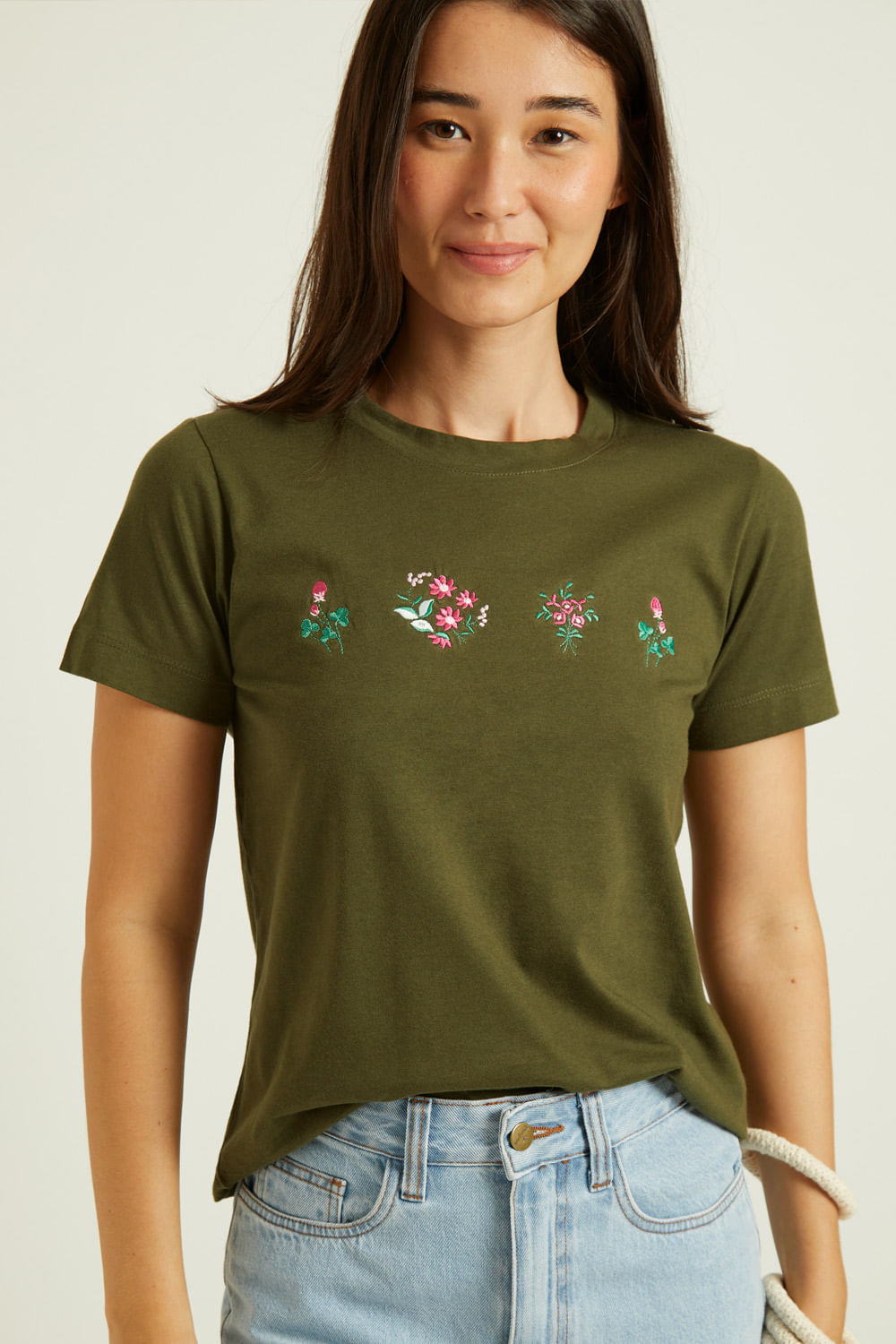 blusa de malha verde