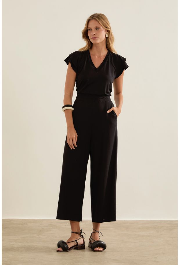 Macacão Pantacourt Calça Pantacourt Preta Social Calça