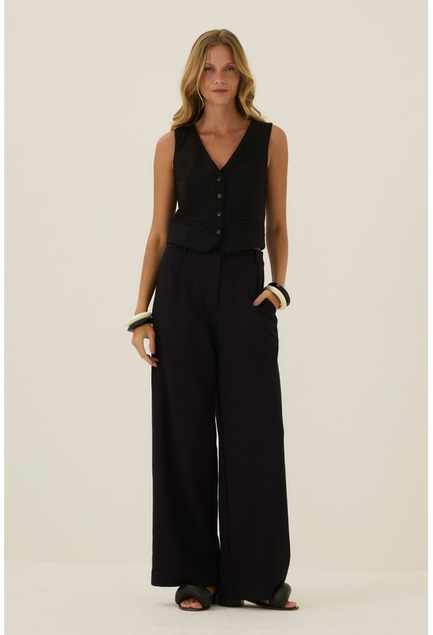 Calça Social Malha Preto Ana mobile-peepou - Main Image